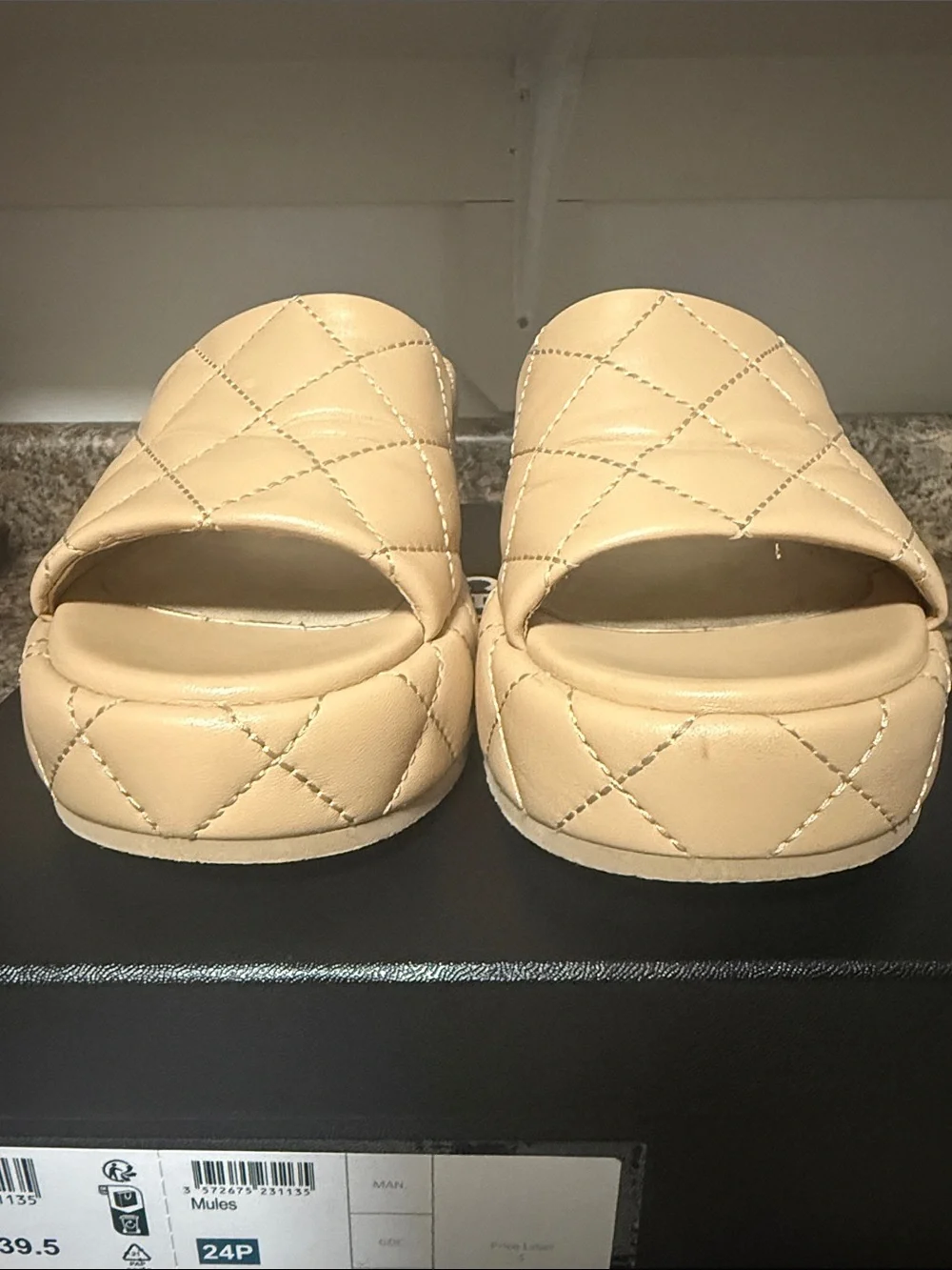 CHANEL quilted leather
